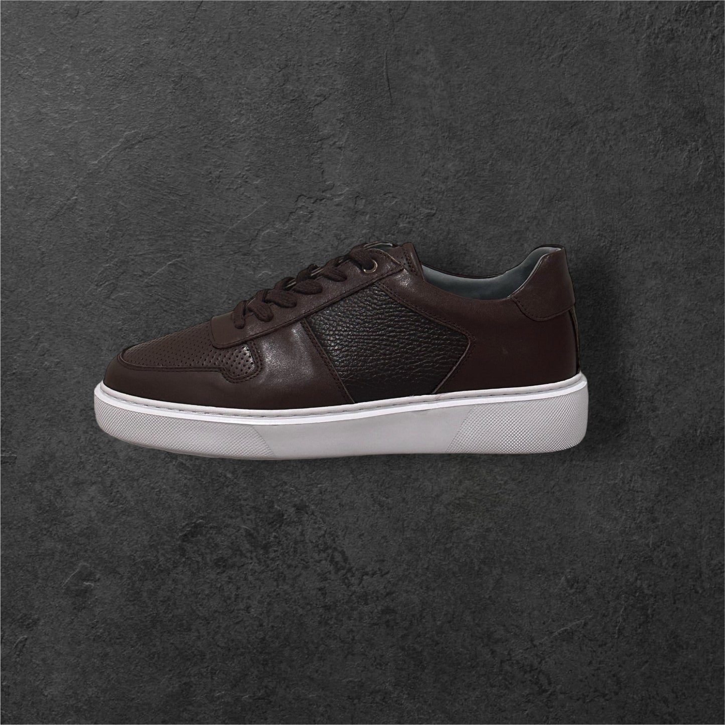 Brown Leather Sports Shoes